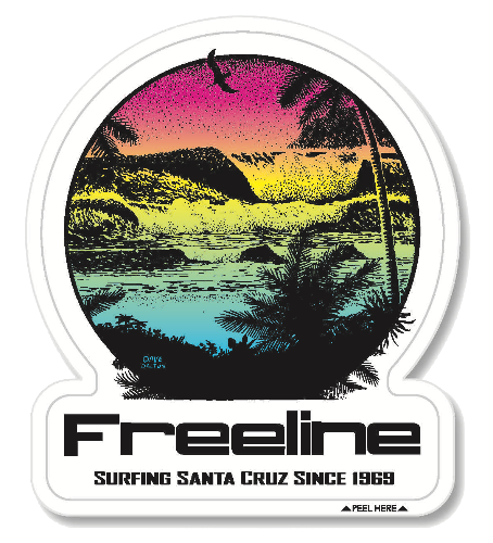 Freeline Surf Shop Stickers