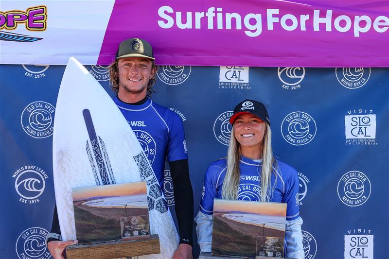 Alyssa Spencer and John Mel Win at SLO CAL Open Pismo Beach