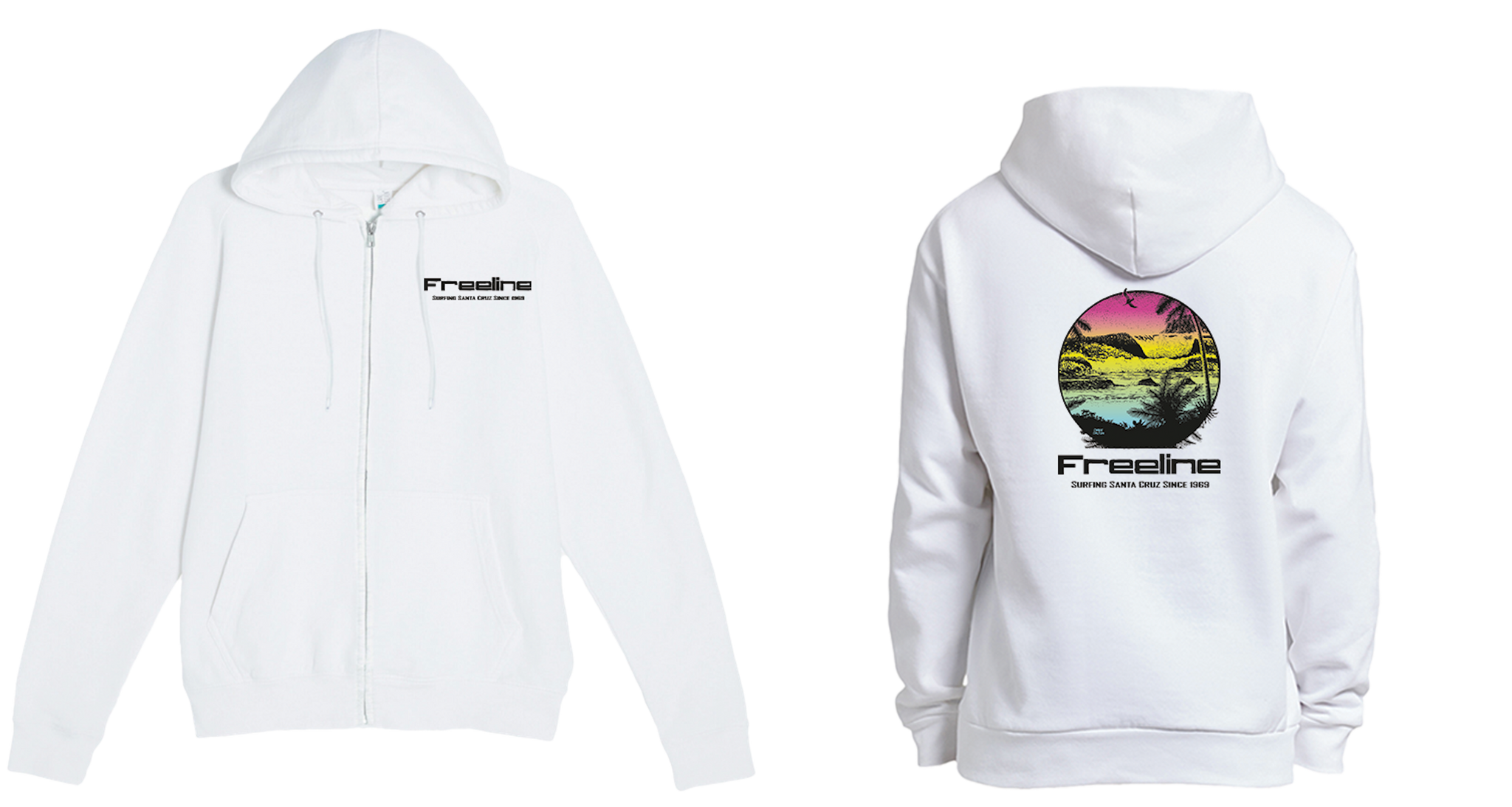 Tropical Sun Zip-Up Hoodie - Freeline Surf Shop Tropical Sun Zip-Up Hoodie - Freeline Surf Shop