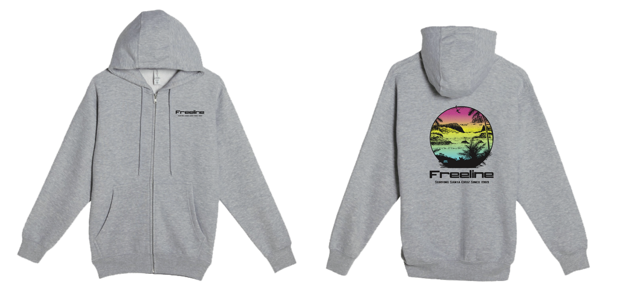 Tropical Sun Zip-Up Hoodie - Freeline Surf Shop Tropical Sun Zip-Up Hoodie - Freeline Surf Shop